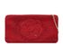 Chanel Camellia Evening Bag, &pound;850, Handbags, Red, Satin, Front view